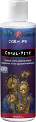 Coralife Saltwater Fish Tank Aquarium Coral-Vite Liquid Essential Vitamin and Trace Mineral Supplement For Reef Aquariums, 8 oz