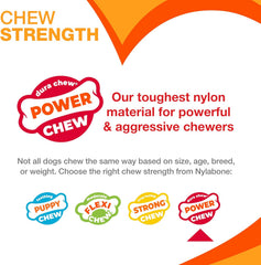 Nylabone Power Chew Textured Dog Chew Ring Toy, Dog Toys for Aggressive Chewers, Flavor Medley, X-Large/Souper (1 Count)