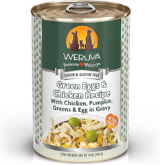 Weruva Classic Dog Food, Green Eggs & Chicken with Chicken Breast & Pumpkin in Gravy (Pack of 12)