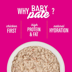 Tiki Cat Baby Pate, Wet Cat Food, Chicken, Duck & Duck Liver