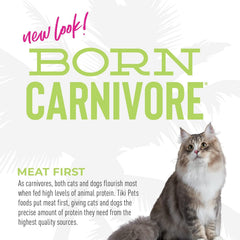 Tiki Cat Born Carnivore Indoor Health Dry Cat Food, Trout & Menhaden Fish Meal