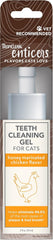 TropiClean Enticers Cat Teeth Cleaning Treat Gel | Honey Chicken Flavored Cat Toothpaste Alternative |