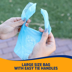 ARM & HAMMER Easy-Tie Waste Bags, Blue, 75 Count