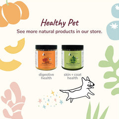 kin+kind Hip+Joint Supplement Dogs & Cats - Organic Healthy Hip+Joint Supplement - Vet Formulated Natural Formula with Organic Turmeric, Black Pepper and Coconut- Large 8oz - Made in USA