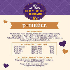 Old Mother Hubbard Wellness P-Nuttier Dog Biscuits, Natural, Training Treats, Peanut Butter Flavor, Large Size, (20 Pound Box)