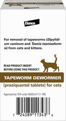 Elanco Tapeworm Dewormer (praziquantel tablets) 6 Weeks and Older, 3-count