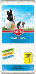 Kaytee Clean & Cozy White Paper Bedding, Made for Small Animals, 24.6 Liters