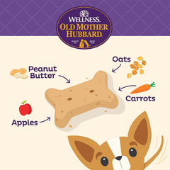 Old Mother Hubbard Classic Crunchy Natural Dog Treats, P-Nuttier Mini Biscuits, 5-Ounce Bag