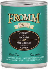 Fromm Chicken & Duck Pate Dog Food - Premium Wet Dog Food - Chicken Recipe - Case of 12 Cans
