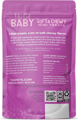 Tiki Cat Baby Soft & Chewy, Chicken Flavored, Low-Calorie, Mini Treats for Kittens 6 Weeks+