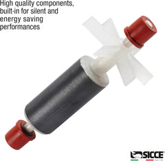 SICCE Syncra Silent 1.5 Multifunction 357 GPH Submersible Water Pump | Italian Made 23W Ultra Quiet Durable Aquarium Fish Tank, Fountain, Pond, Hydroponics, Terrarium Black | Freshwater & Saltwater