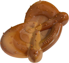 Nylabone Pretzel Power Chew Toy for Dogs, Dog Toys for Aggressive Chewers, Bacon & Peanut Butter Flavor, Small Dogs