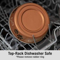 Loving Pets Bella Dog Bowls- Stainless Steel Dog & Cat Bowls - Spill Proof Dog Food Bowl, Cat Bowl, Puppy Essentials & Pet Supplies Great for Home & Travel