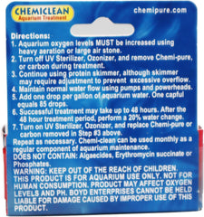 Boyd Enterprises Chemi-Clean 2oz Liquid Treats up to 720 Gallons - Effective Chemiclean Cyanobacteria for Marine & Freshwater Aquariums, Safe for Fish, Corals & Invertebrates
