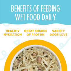 Weruva Meals 'n More Natural Wet Dog Food, Paw Lickin’ Chicken Plus Skin & Coat Health (Pack of 12)
