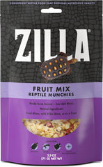 Zilla Reptile Food Munchies Fruit Mix for Pet Iguanas, Skinks, Tegus, Box Turtles, Tortoises & Hermit Crabs, 2.5 Ounce