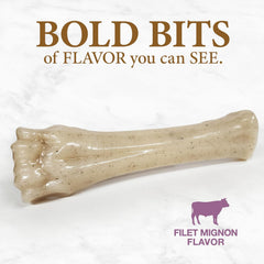 Nylabone Gourmet Style Knuckle Bone Strong Chew Toy for Dogs, Filet Mignon Flavor, X-Large - 50+ lbs, 1 Count