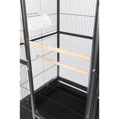 Prevue Pet Products Wrought Iron Flight Cage with Stand, Black Hammertone