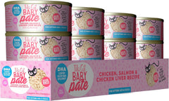 Tiki Cat Baby Pate Wet Cats Food for Kittens, Chicken, Salmon & Chicken Liver