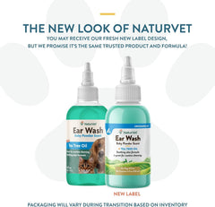 NaturVet Ear Wash w/Tea Tree Oil (Aloe & Baby Powder scent) 4 oz