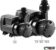 SICCE Syncra ADV 5.5 Water Pump 1450 GPH Italian Made Aquarium DC Return with Controller | Quiet, Submersible or External | Fish Tank, Sump, Pond, Freshwater and Saltwater Marine Use