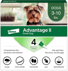 Elanco Advantage II Dog Vet-Recommended Flea Treatment & Prevention | 4-Month Supply