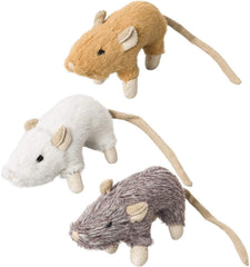 Spot® Wool Mouse Willie With Catnip Cat Toys Assorted Color 3.5 Inch