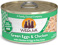 Weruva Classic Cat Food, Green Eggs & Chicken with Chicken Breast & Egg in Pea Soup (Pack of 24)