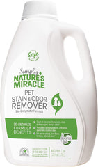 Nature's Miracle Simply Pet Stain and Odor Remover, Made with 86% Plant-Derived Surfactants, Multicolor