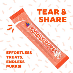 Weruva Puddy Pops, Tuna and Salmon Lickable Cat Treats 0.5oz Tube, Pack of 5