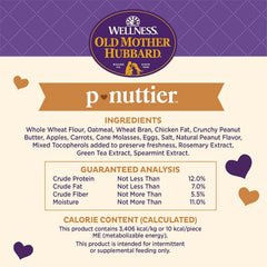 Old Mother Hubbard Wellness P-Nuttier Dog Biscuits, Natural, Training Treats, Peanut Butter Flavor, Mini Size, (6 Pound Box)