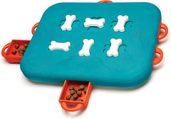 Nina Ottosson Dog Casino Treat Puzzle Enrichment Toy, Level 3 Advanced, Turquoise