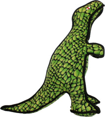 TUFFY - World's Tuffest Soft Dog Toy - Dinosaur TRex - Squeakers - Multiple Layers. Made Durable, Strong & Tough. Interactive Play (Tug, Toss & Fetch). Machine Washable & Floats. (Regular)