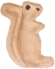 SPOT Dura-Fused Leather Squirrel Dog Toy 6.5" Long x 8" High