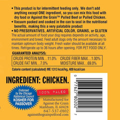 Against The Grain Nothing Else Grain Free One Ingredient 100% Chicken Canned Dog Food 12pk/11 oz