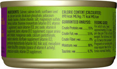 Tiki Cat Luau Shredded Meat, Wild Salmon Recipe in Salmon Consumme, Grain-Free Balanced Nutrition Wet Canned Cat Food, For All Life Stages
