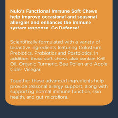 Nulo Functional Immune Dog Supplement and Multi-Vitamin, Made with Turmeric, Prebiotic and probiotics to Help Support Overall Healthy Immune System, 90 Soft Chews