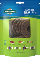 PetSafe® Natural Rawhide Treat Ring Refills, Replacement Treats Busy Buddy Treat Ring Holding Toys