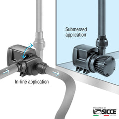 SICCE Syncra SDC 9.0 Water Pump 1000-2500 gph WIFI Apex Controllable Aquarium DC Return with Controller | Quiet, Submersible or External | Fish Tank, Sump, Pond, Freshwater and Saltwater Marine Use Visit the Sicce Store