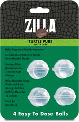 Zilla Pet Turtle Pure, Water Care, Removes Sludge for a Balanced Aquatic Environment, Treats up to 10 Gallons