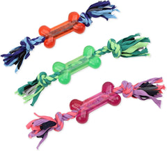 Mammoth Cloth Rope with TPR Bone Toy, Small