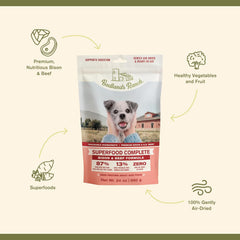 Superfood Complete, Air-Dried Adult Dog Food - High Protein, Zero Fillers, Superfood Nutrition by Katherine Heigl (Beef & Bison Formula)