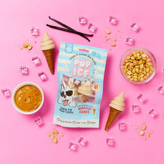 SPOT Pup Ice- Ready to Freeze at Home Dog Treats-Edible Chews for Medium Breed Dogs & Puppies