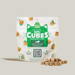 Open Farm, Kitty Cubes, Freeze Dried Raw Cat Treats, Grain-Free, High-Protein Cat Treat with Probiotics, Omega Fatty Acids & Superfoods