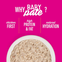 Tiki Cat Baby Pate Wet Cat Food for Kittens, Chicken & Chicken Liver