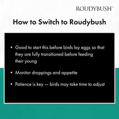 Roudybush California Blend Bird Food Mini Pellets – 2.75 lb