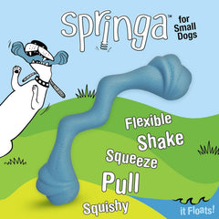 Nylabone Springa Interactive Dog Toy for Small Dogs - Lightweight Flexible Floatable Dog Tug Toy for Creative Play & Dog Exercise