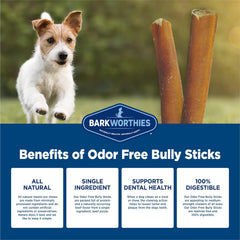 Barkworthies Little Barkers Odor Free 4-Inch Bully Stick