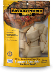 Savory Prime Medium Bone Value-Pack(7 in), White