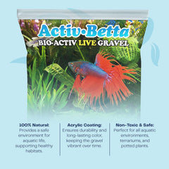 White Aquarium Gravel - 1 lb - Natural Freshwater Substrate with Beneficial Elements - Instant Cycling, Easy Maintenance